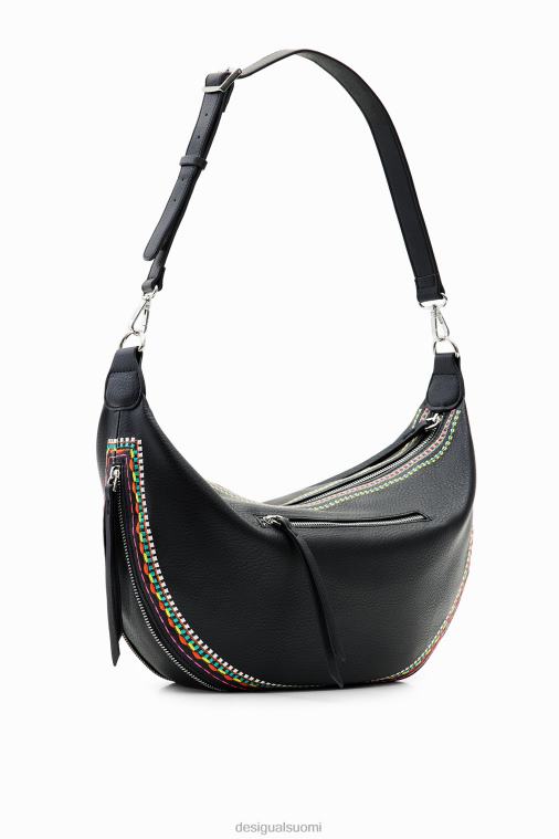 keskikokoinen kirjailtu laukku Desigual naiset F4V041200 lisävaruste