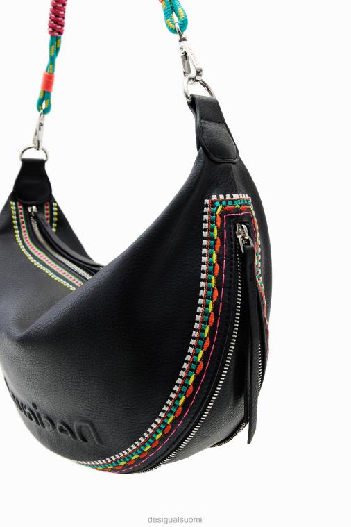 keskikokoinen kirjailtu laukku Desigual naiset F4V041200 lisävaruste