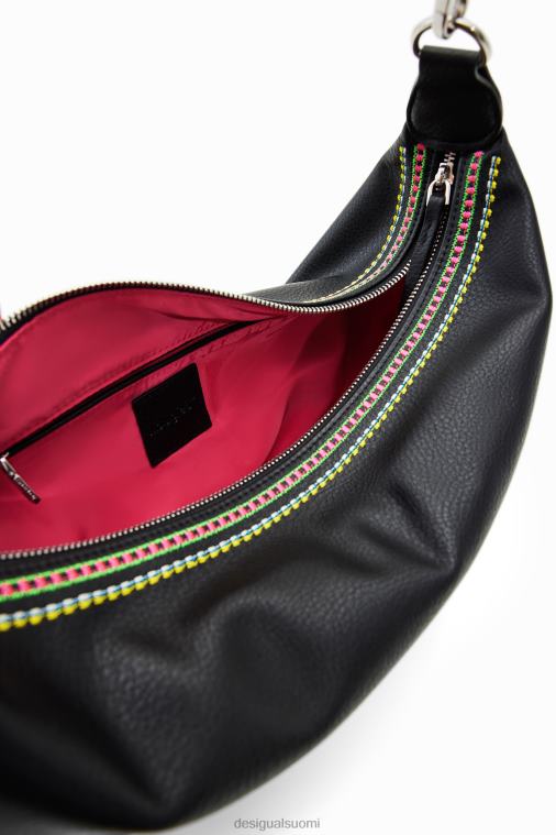 keskikokoinen kirjailtu laukku Desigual naiset F4V041200 lisävaruste