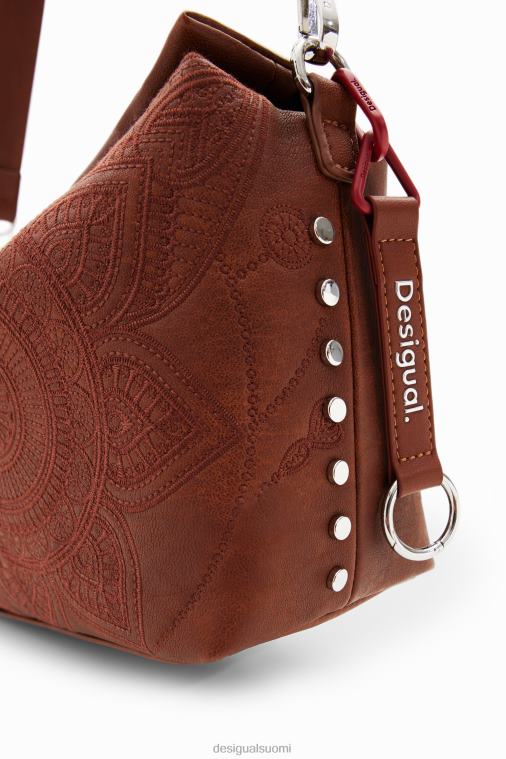 keskikokoinen kirjailtu laukku Desigual naiset F4V041299 lisävaruste