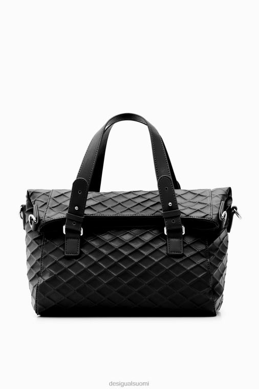 keskikokoinen kohokuvioitu laukku Desigual naiset F4V041195 lisävaruste