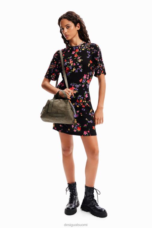 keskikokoinen kukkakirjontalaukku Desigual naiset F4V041260 lisävaruste