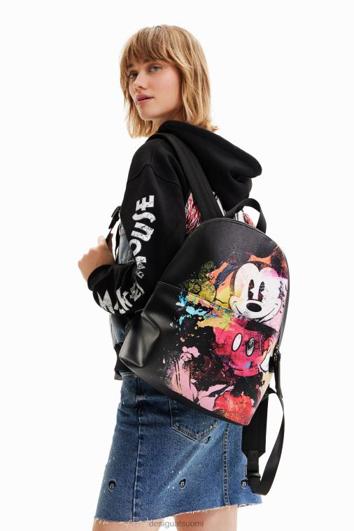 keskikokoinen Disneyn Mikki Hiiri -reppu Desigual naiset F4V041213 lisävaruste