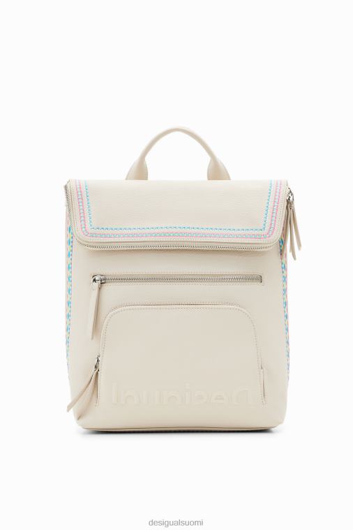 keskikokoinen brodeerattu läppäreppu Desigual naiset F4V041357 lisävaruste