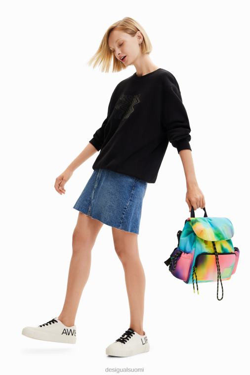 keskikokoinen nyloninen solmittava reppu Desigual naiset F4V04721 lisävaruste