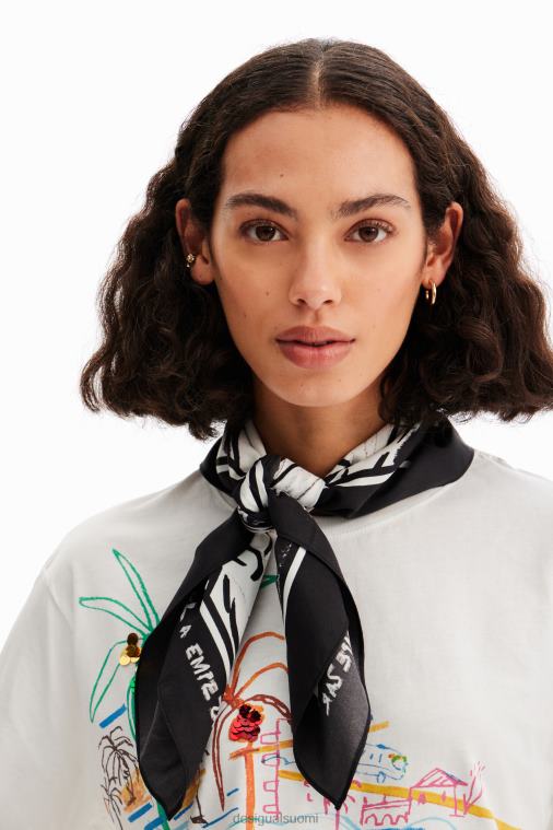 bugs pupu neliömäinen huivi Desigual naiset F4V04802 lisävaruste