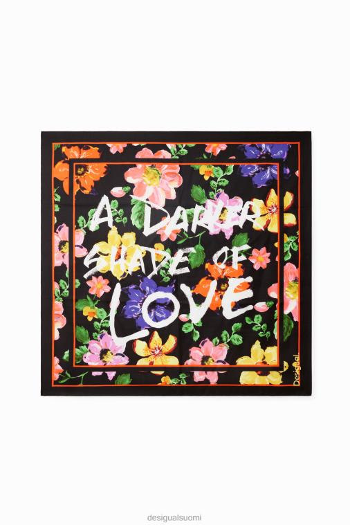 kukka neliönmuotoinen huivi Desigual naiset F4V041420 lisävaruste