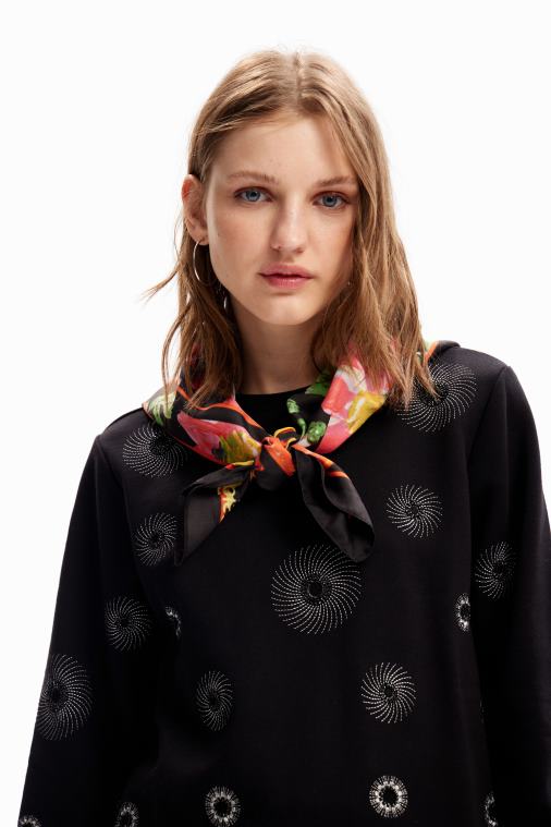 kukka neliönmuotoinen huivi Desigual naiset F4V041420 lisävaruste