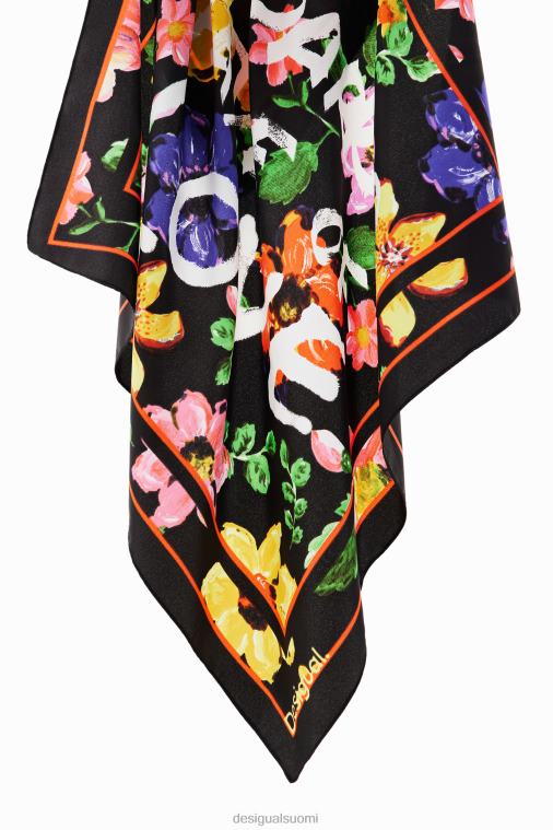 kukka neliönmuotoinen huivi Desigual naiset F4V041420 lisävaruste