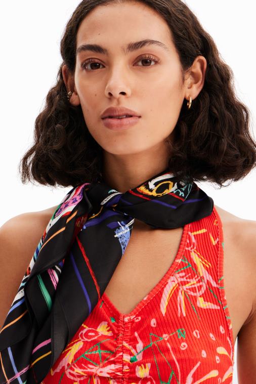 kuvitus neliömäinen huivi Desigual naiset F4V04658 lisävaruste