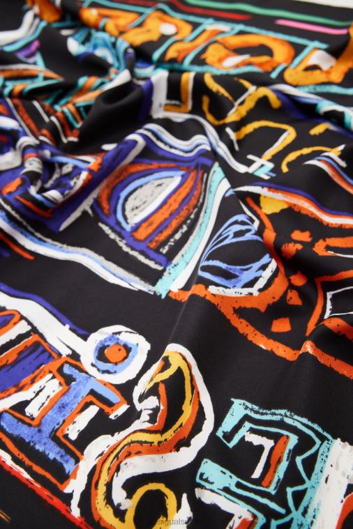 kuvitus neliömäinen huivi Desigual naiset F4V04658 lisävaruste