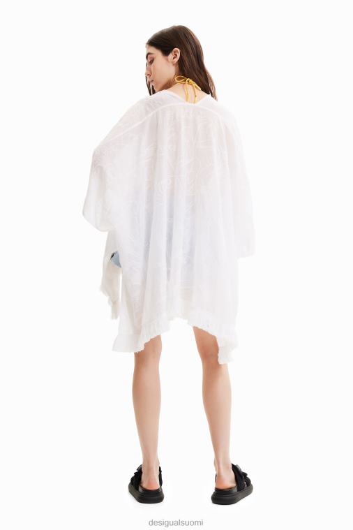 lyhyt kirjailtu kaftaani Desigual naiset F4V04452 lisävaruste