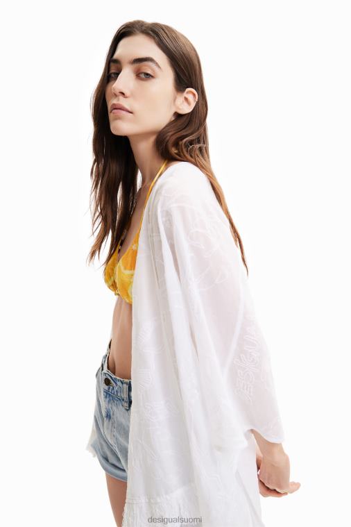 lyhyt kirjailtu kaftaani Desigual naiset F4V04452 lisävaruste