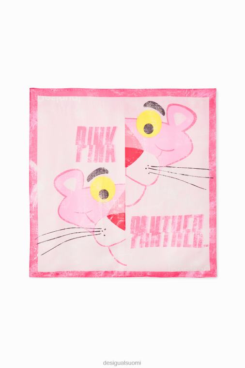 pinkki pantteri neliönmuotoinen huivi Desigual naiset F4V04494 lisävaruste