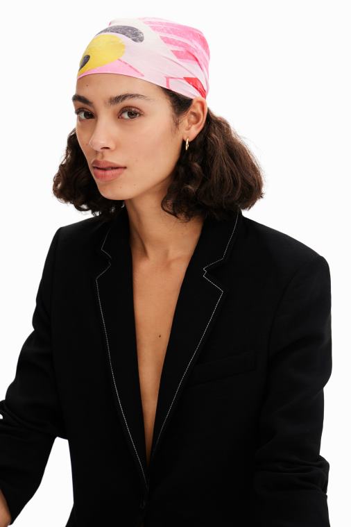 pinkki pantteri neliönmuotoinen huivi Desigual naiset F4V04494 lisävaruste