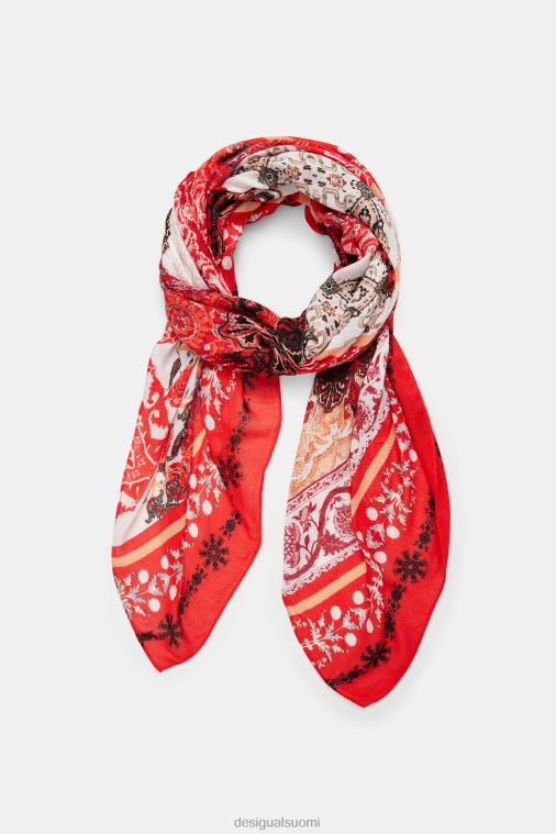 suorakaiteen muotoinen indonesialainen foulard Desigual naiset F4V041149 lisävaruste