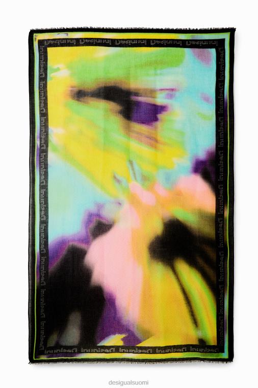 suorakaiteen muotoinen laskostettu solmiovärikalvo Desigual naiset F4V04334 lisävaruste