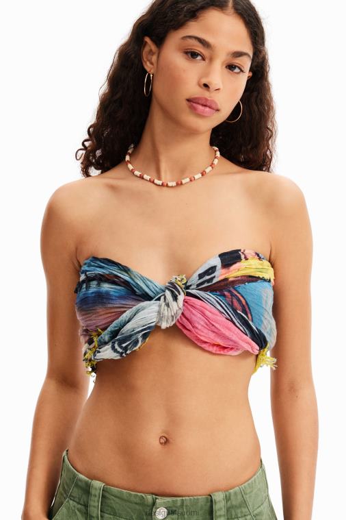 suorakaiteen muotoinen ryppyinen sanomalehti foulard Desigual naiset F4V04338 lisävaruste