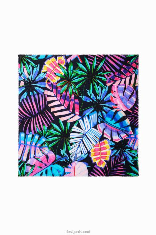 trooppinen neliön muotoinen huivi Desigual naiset F4V04738 lisävaruste