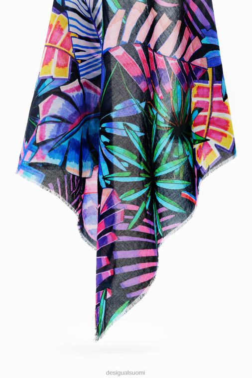 trooppinen neliön muotoinen huivi Desigual naiset F4V04738 lisävaruste