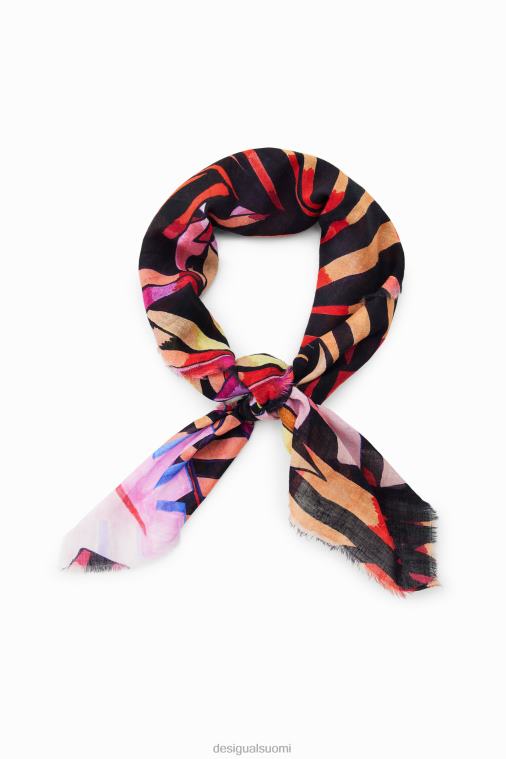 trooppinen neliön muotoinen huivi Desigual naiset F4V04821 lisävaruste