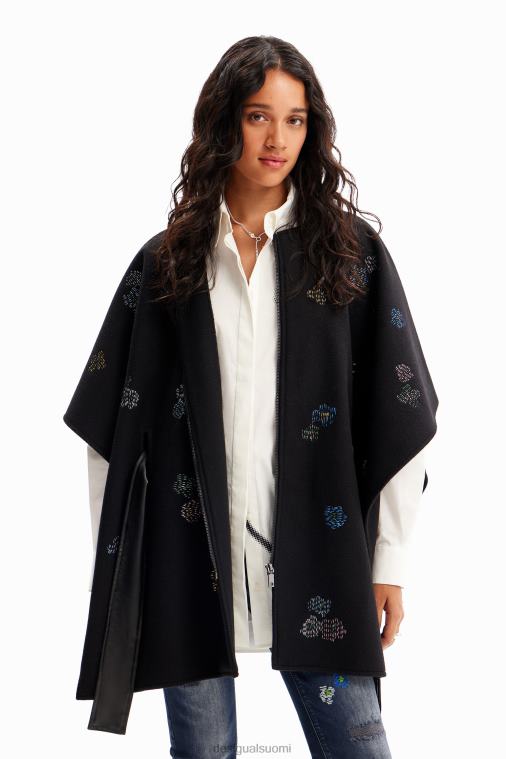 brodeerattu vyöponcho Desigual naiset F4V041417 lisävaruste