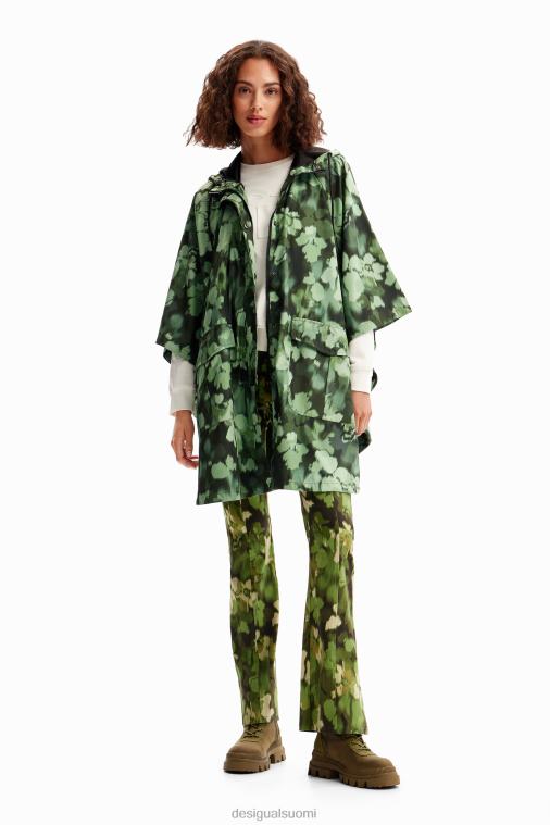 hupullinen camo sadetakki Desigual naiset F4V041424 lisävaruste