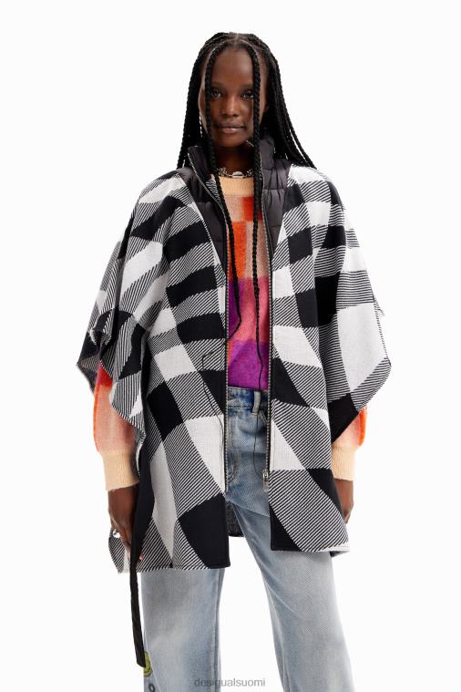 ruudullinen vyöponcho Desigual naiset F4V041440 lisävaruste