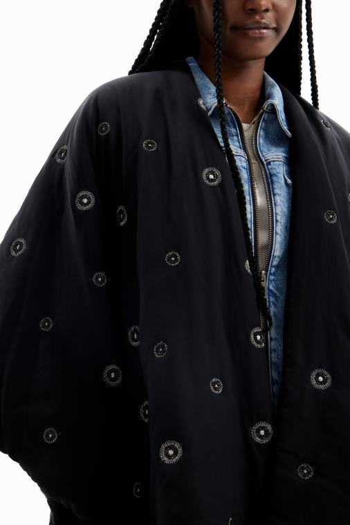 vyöllä pehmustettu poncho Desigual naiset F4V041432 lisävaruste