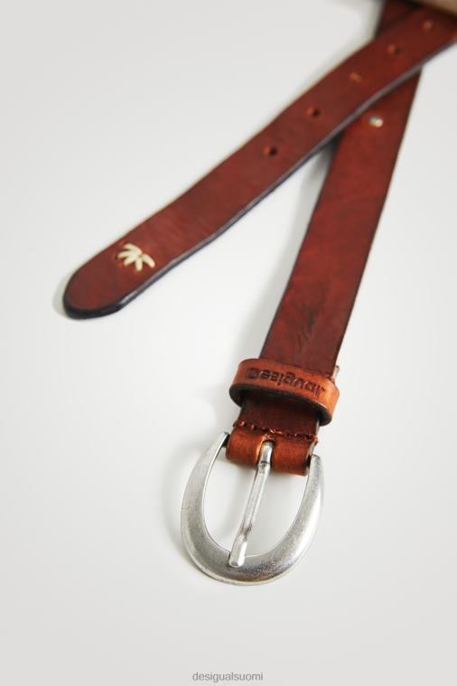 brodeerattu nahkavyö Desigual naiset F4V041452 lisävaruste