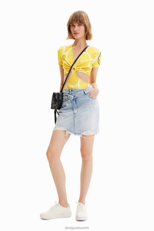 hymiö leikattu body Desigual naiset F4V04678 vaatetus