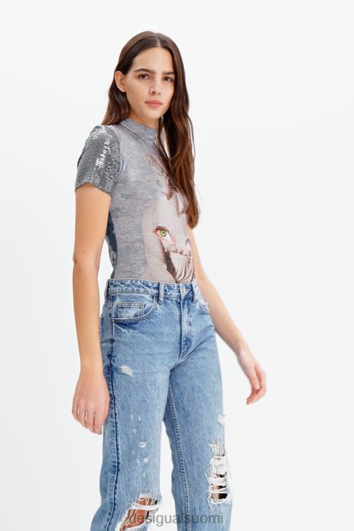 metallinen neulottu body Desigual naiset F4V04866 vaatetus