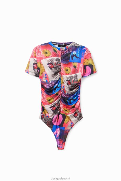 rypytetty kollaasi body Desigual naiset F4V04741 vaatetus
