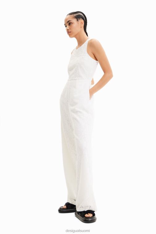 pitkä kirjailtu pitsihaalari Desigual naiset F4V04584 vaatetus