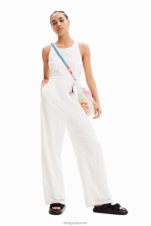 pitkä kirjailtu pitsihaalari Desigual naiset F4V04584 vaatetus