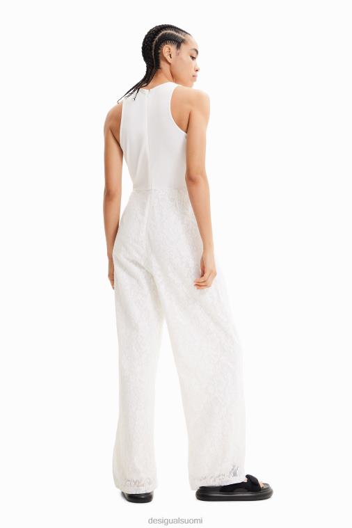 pitkä kirjailtu pitsihaalari Desigual naiset F4V04584 vaatetus