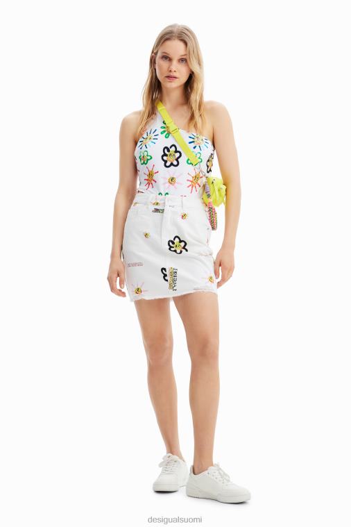 denim kuvitukset minihame Desigual naiset F4V04714 vaatetus