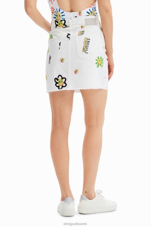 denim kuvitukset minihame Desigual naiset F4V04714 vaatetus