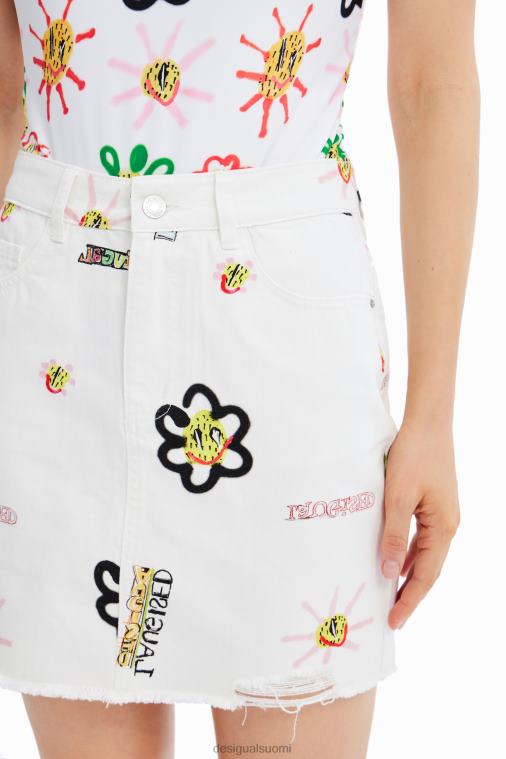 denim kuvitukset minihame Desigual naiset F4V04714 vaatetus