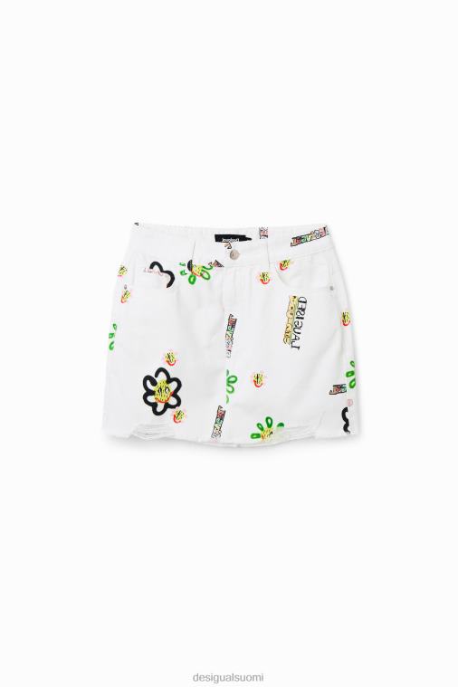 denim kuvitukset minihame Desigual naiset F4V04714 vaatetus