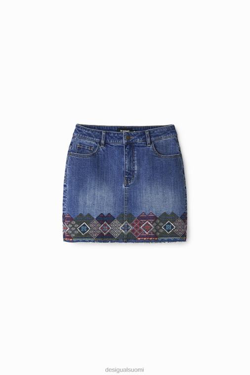 denim-minihame reunuksilla Desigual naiset F4V041099 vaatetus