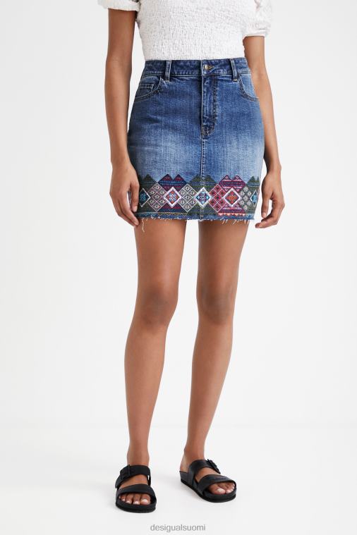 denim-minihame reunuksilla Desigual naiset F4V041099 vaatetus