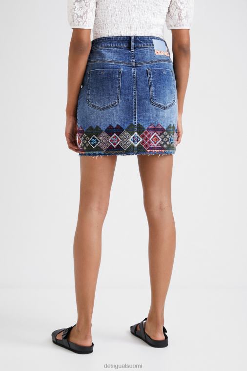 denim-minihame reunuksilla Desigual naiset F4V041099 vaatetus