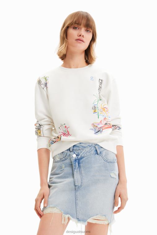 denim ristikkäin vyötäröllä minihame Desigual naiset F4V04759 vaatetus