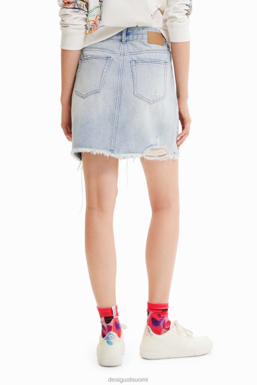 denim ristikkäin vyötäröllä minihame Desigual naiset F4V04759 vaatetus