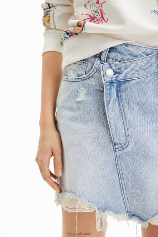 denim ristikkäin vyötäröllä minihame Desigual naiset F4V04759 vaatetus
