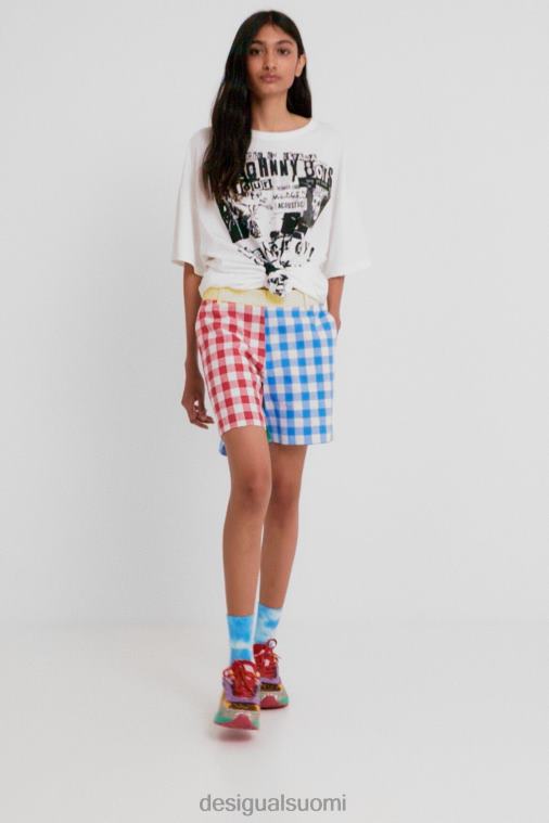 johnson hartig check shortsit Desigual naiset F4V041068 vaatetus