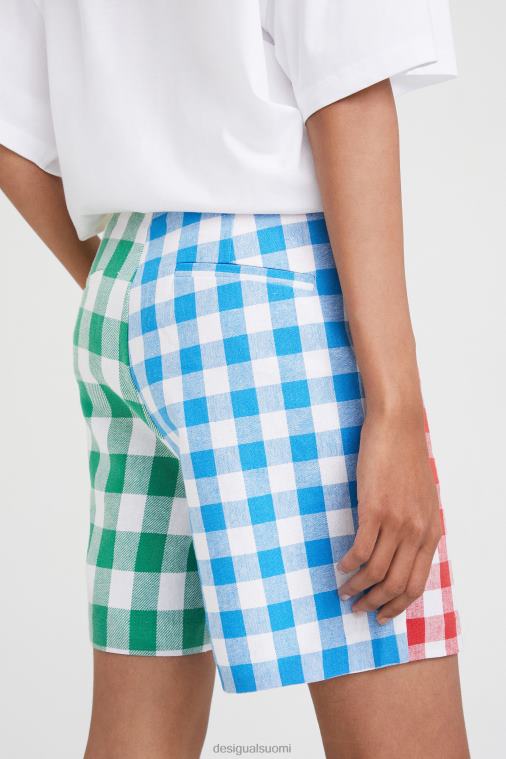 johnson hartig check shortsit Desigual naiset F4V041068 vaatetus