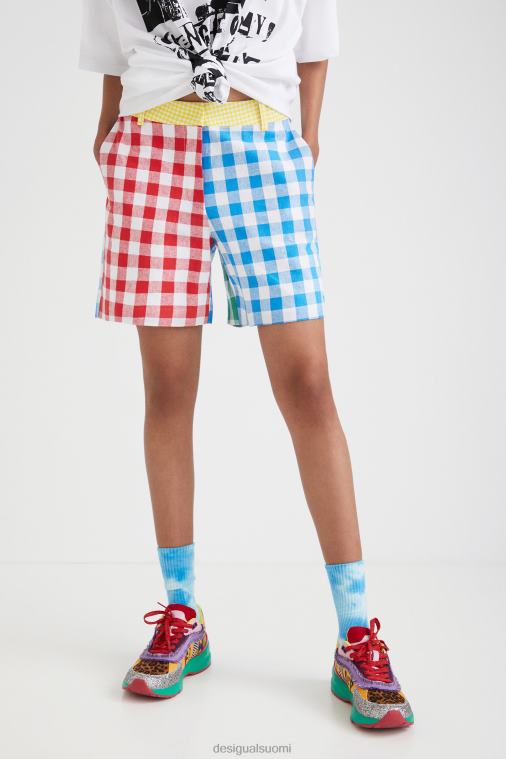 johnson hartig check shortsit Desigual naiset F4V041068 vaatetus