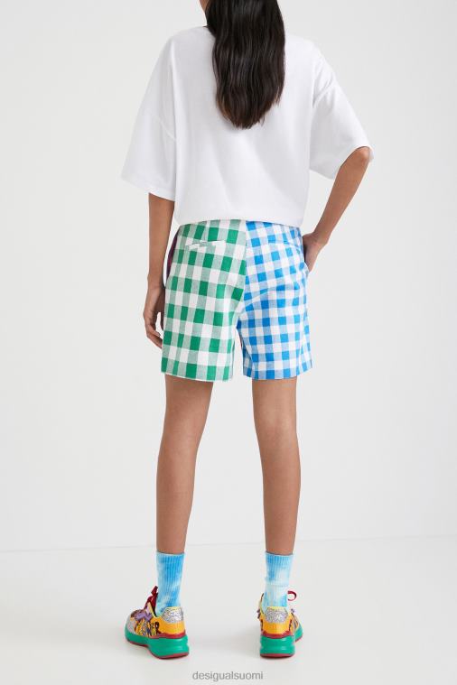 johnson hartig check shortsit Desigual naiset F4V041068 vaatetus